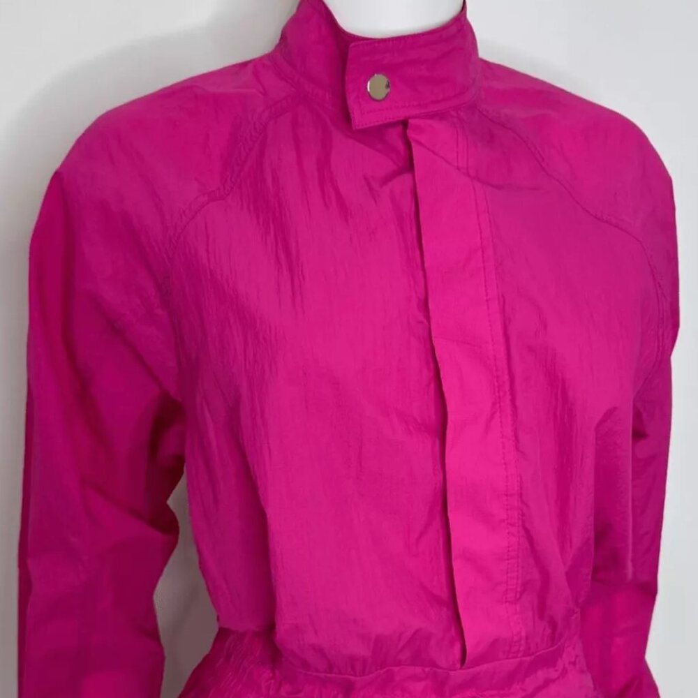 NWOT Athleta x Alicia Keys Nylon Utility Jumpsuit Hot Pink 24 24W 2X 3X - Picture 13 of 16